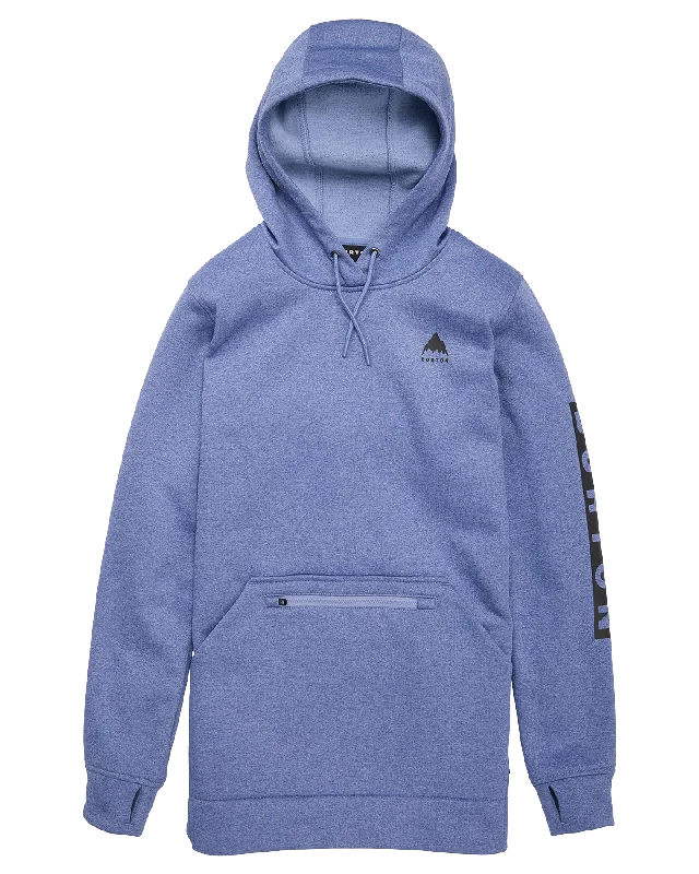 Burton Women's Oak Long Pullover Hoodie - Slate Blue Heather