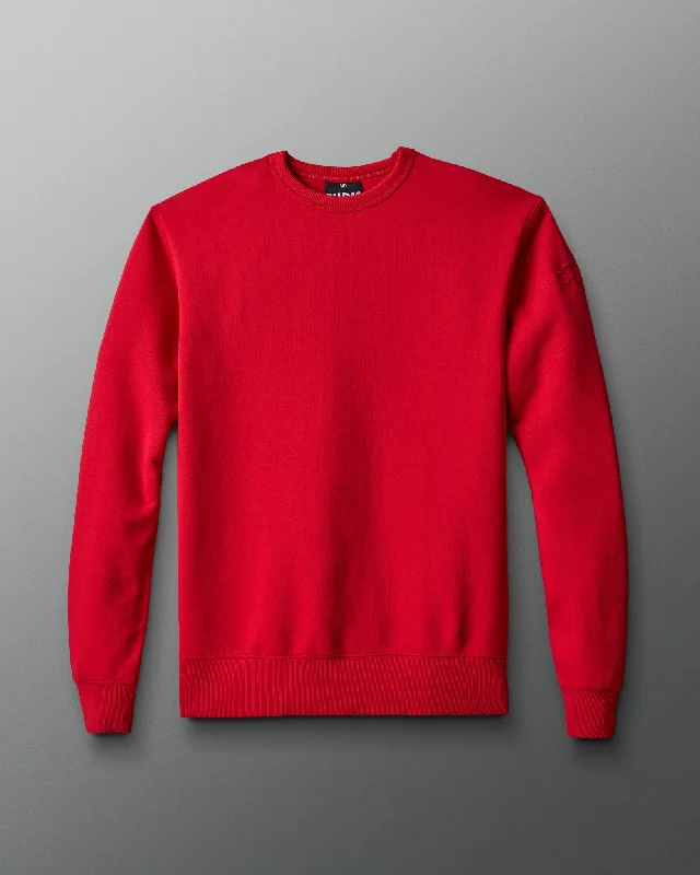 Comfort Fleece Crewneck - Red