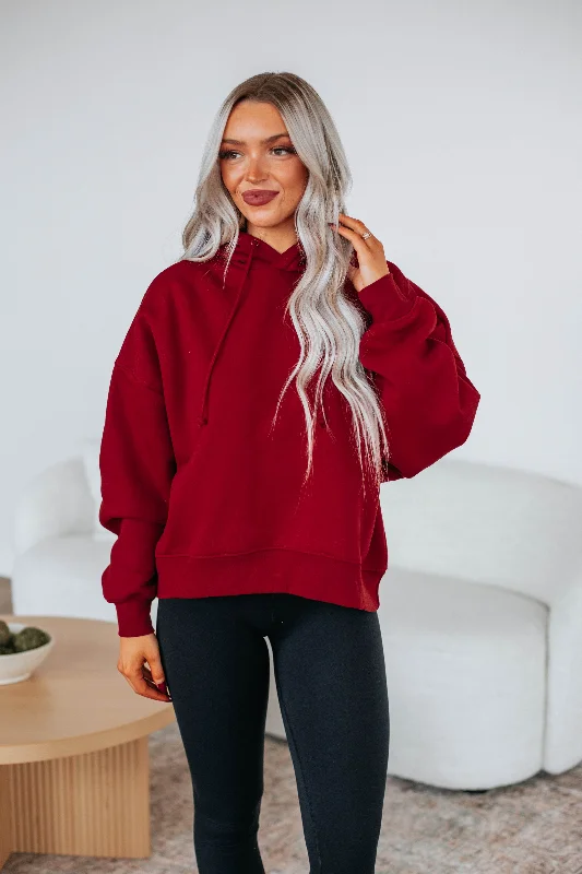 Reyes Lounge Hoodie - Crimson