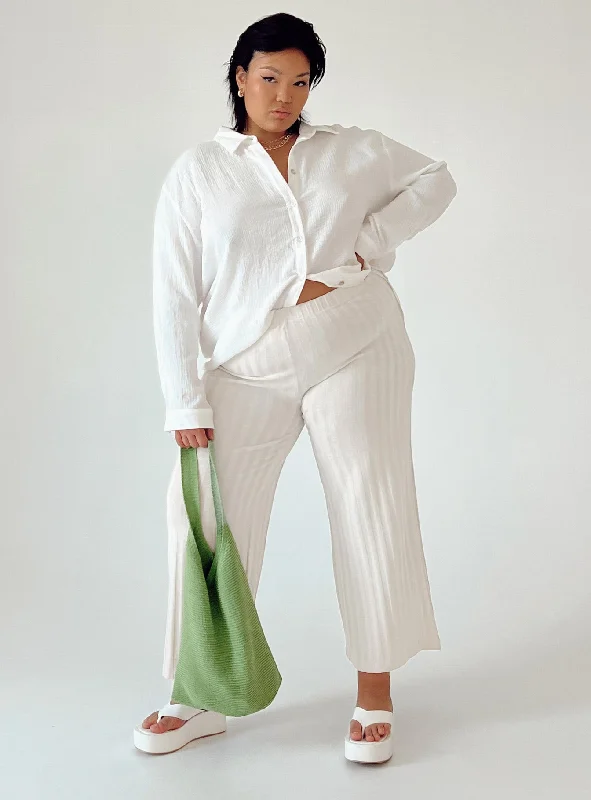 Augustus Pants Cream Curve