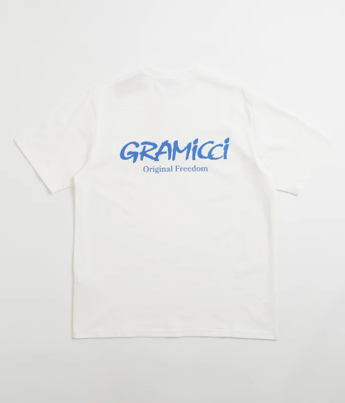 Gramicci Original Freedom T-Shirt - White / Blue