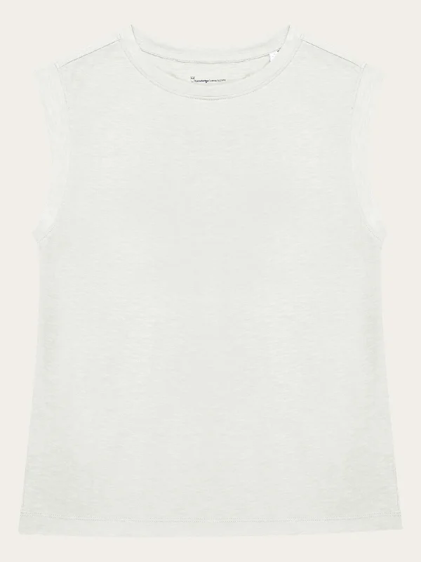 Loose fit jersey tank top - GOTS/Vegan - Light feather gray