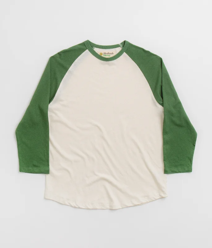 Mollusk Hemp Baseball T-Shirt - True Green