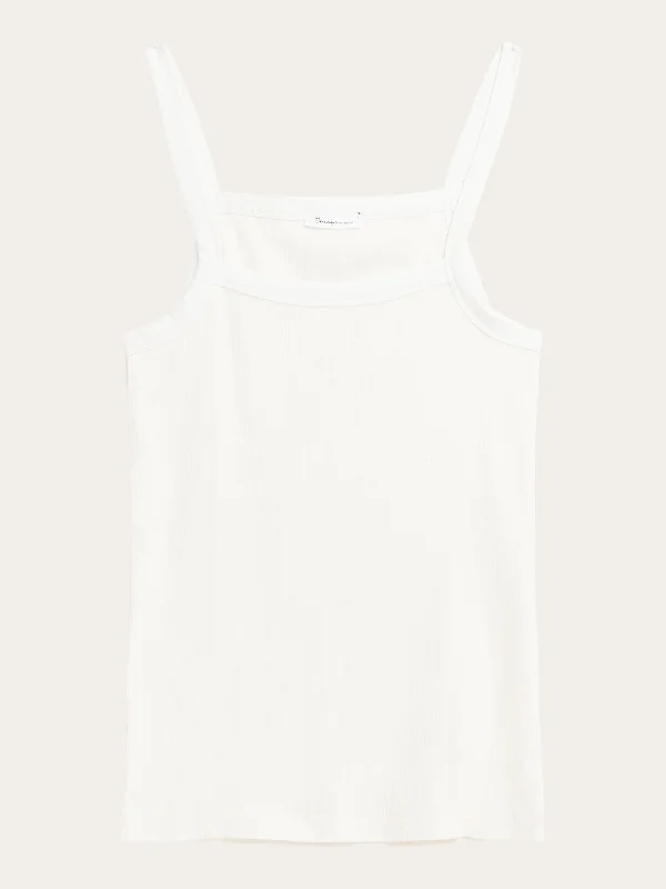 Rib strap top - Star White