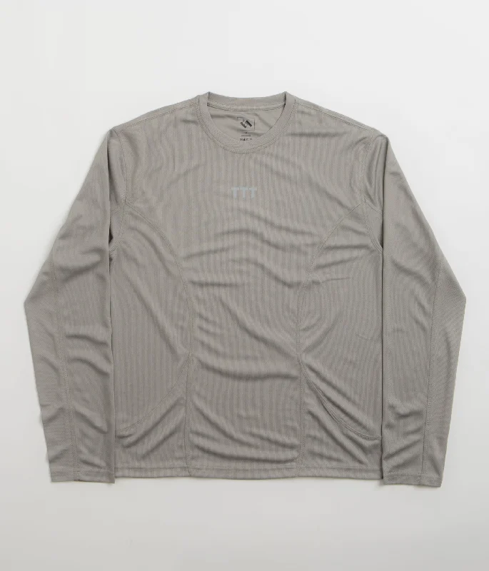 The Trilogy Tapes Running Long Sleeve T-Shirt - Grey