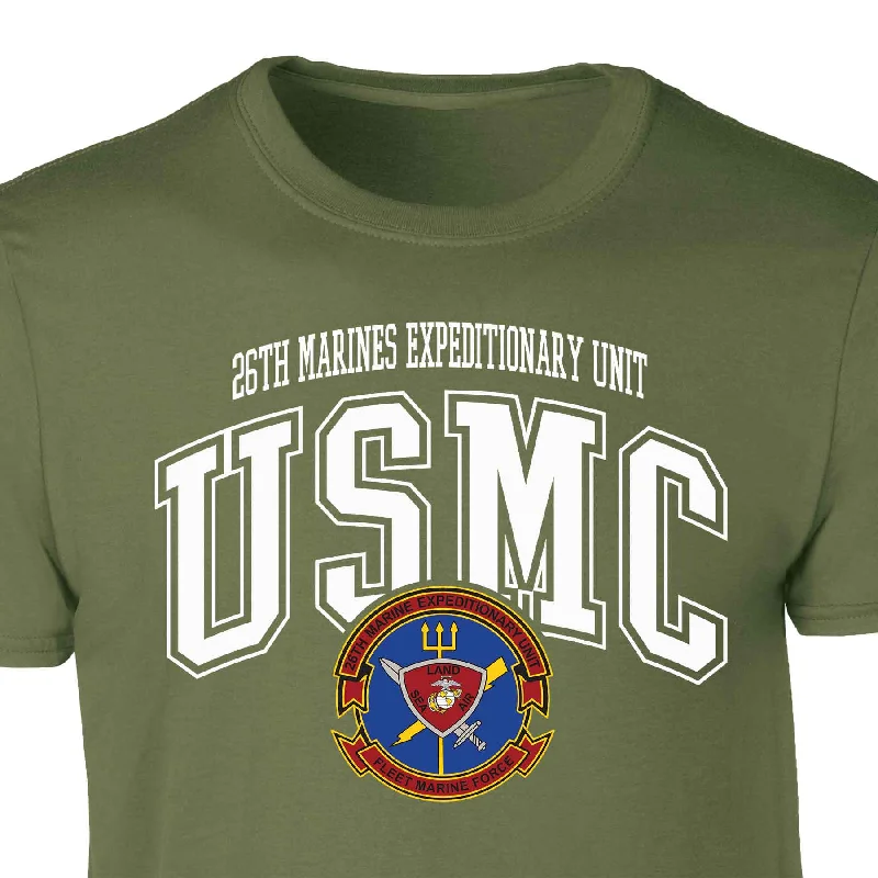 26th Marines Expeditionary Arched Patch Graphic T-shirt