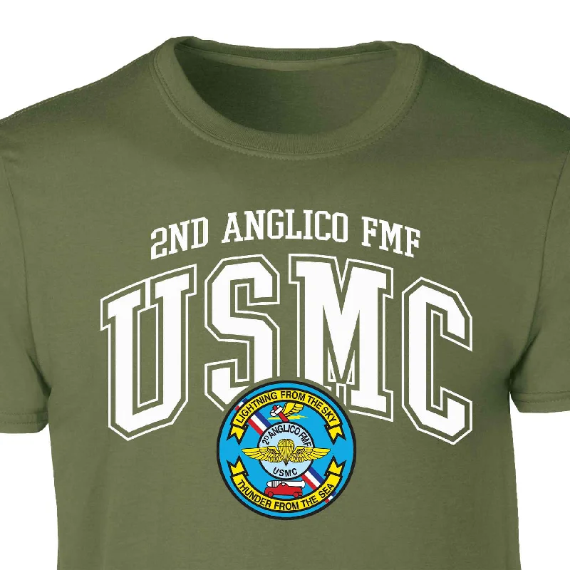 2D Anglico FMF Arched Patch Graphic T-shirt