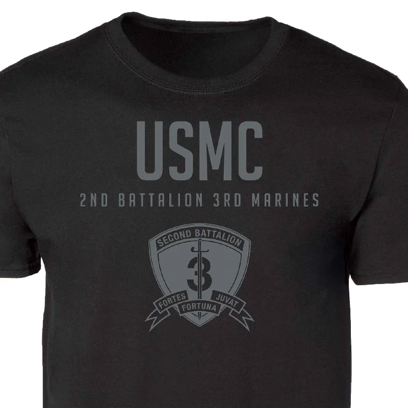 2nd Battalion 3rd Marines Tonal Patch Graphic T-shirt