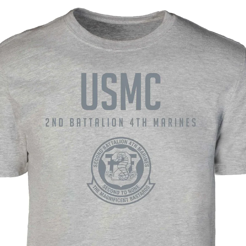 2nd Battalion 4th Marines Tonal Patch Graphic T-shirt