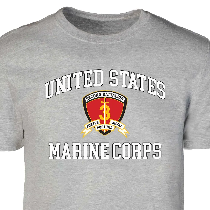 2nd Battalion 3rd Marines USMC Patch Graphic T-shirt