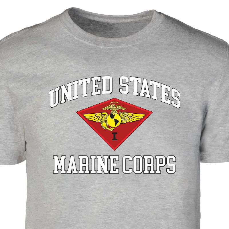 1st Marine Air Wing USMC  Patch Graphic T-shirt