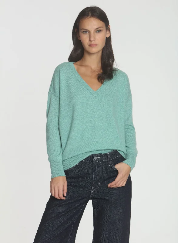 CORE Cashmere BF Vee - Peacock