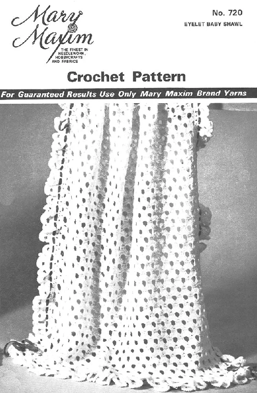 Eyelet Baby Shawl Patten