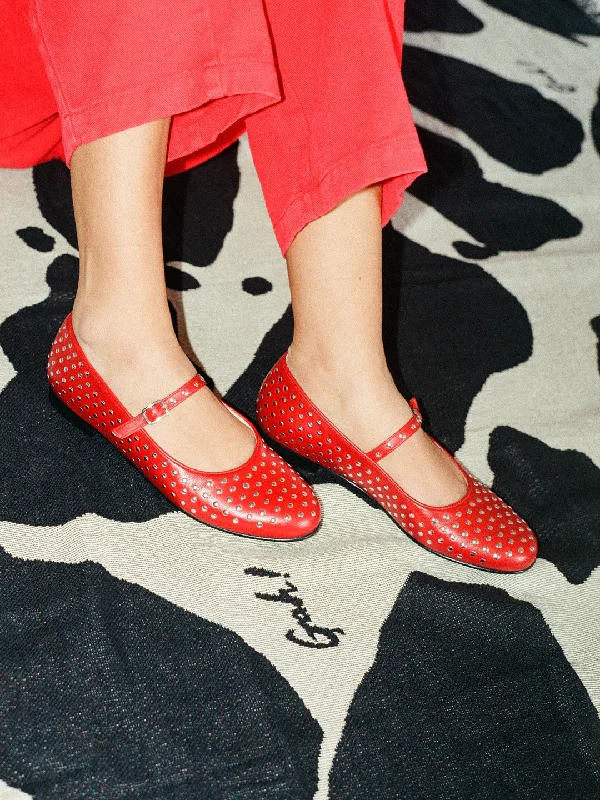 Lucien Ballet Flat - Red