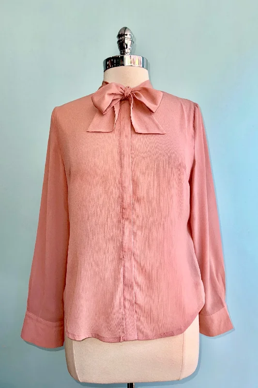 Pink Bow Blouse by Banned