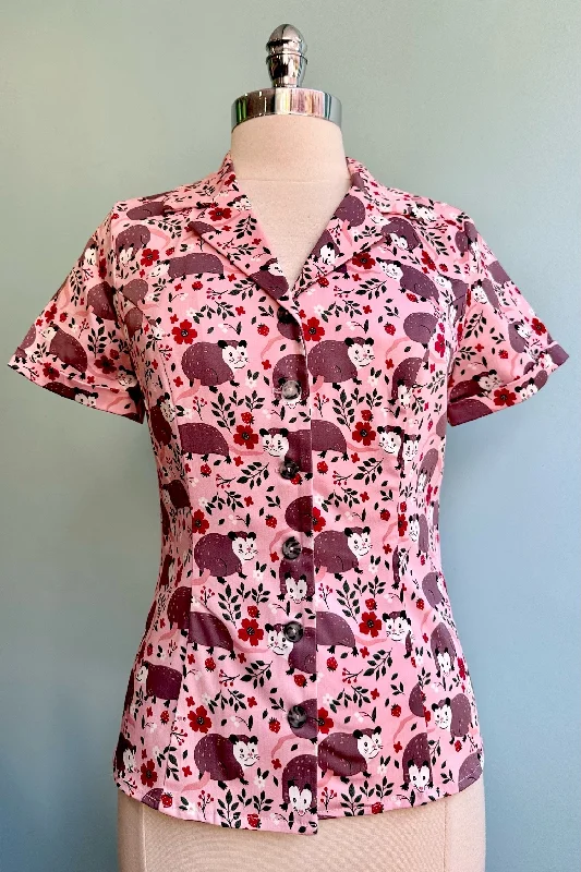 Possum Short Sleeve Shirt by Eva Rose