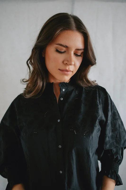 The Kilja Blouse by Part Two - Black - PLUS