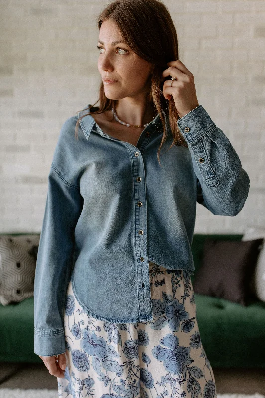 The Lora Denim Shirt by Heartloom